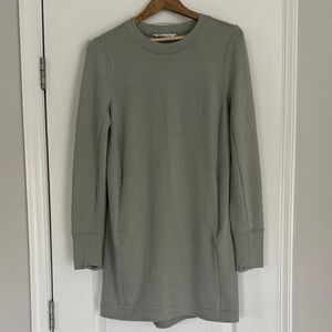 Athleta Olive Green Long Sleeve Dress